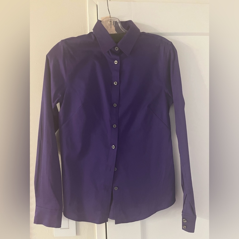 Banana Republic ladies purple nwt cotton shirt